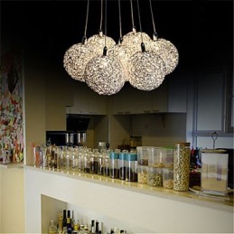 Lampă suspendată Modernă cu 7 lumini Mobilier pentru casă Lampă suspendată decorativă din aluminiu