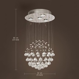 Candelabru Cristal Modern de Lux 4 Lumini