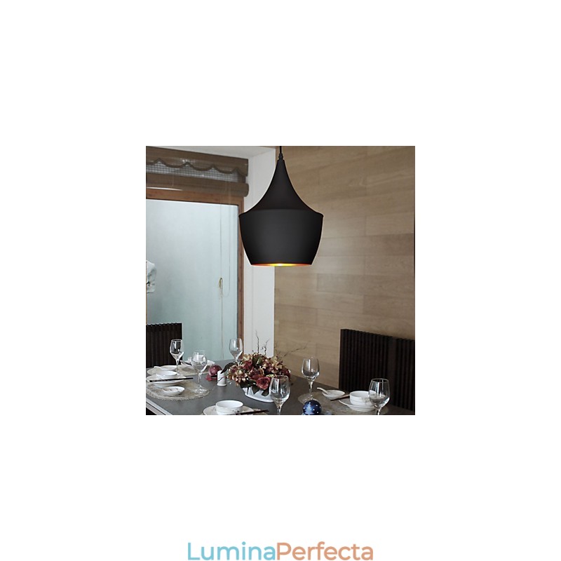 Lampă suspendată Retro Vintage Tom Dixon Design Negru