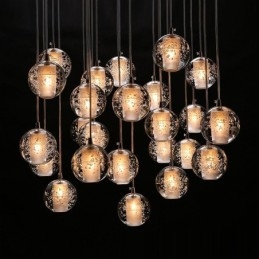 Creative Engineering Stage Meteorer Crystal Ball Pendant Lampă