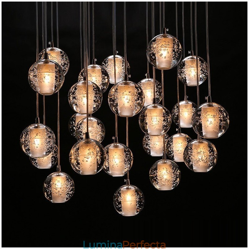 Creative Engineering Stage Meteorer Crystal Ball Pendant Lampă