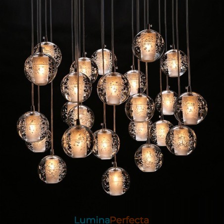 Creative Engineering Stage Meteorer Crystal Ball Pendant Lampă Creative Engineering Stage Meteorer Crystal Ball Pendant Lampă