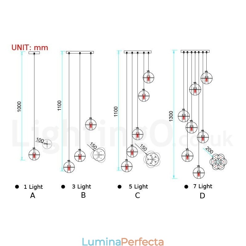Creative Engineering Stage Meteorer Crystal Ball Pendant Lampă