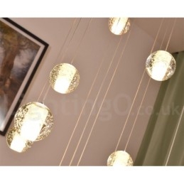 Creative Engineering Stage Meteorer Crystal Ball Pendant Lampă