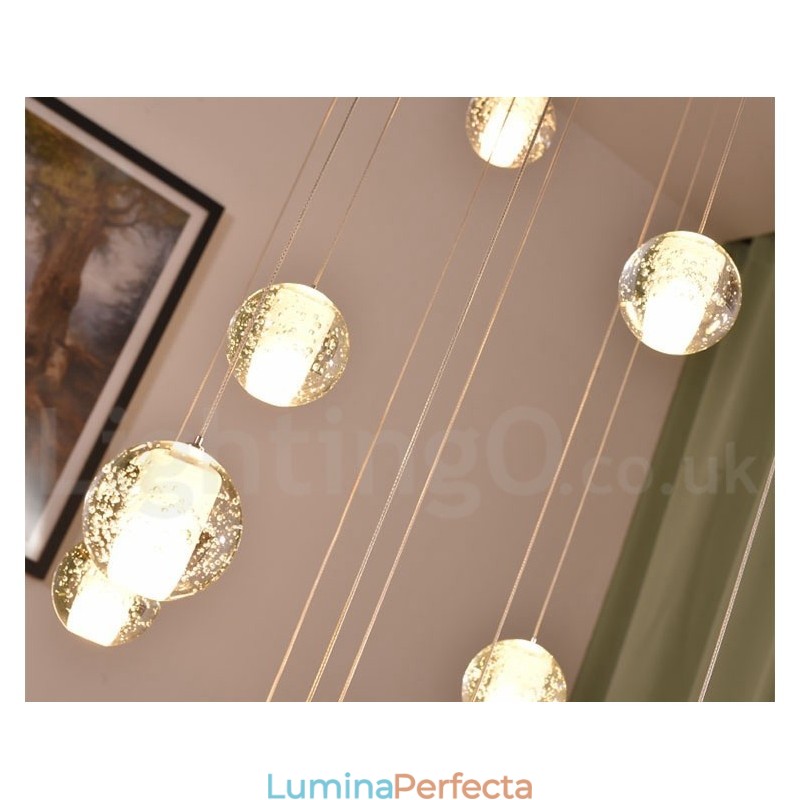 Creative Engineering Stage Meteorer Crystal Ball Pendant Lampă