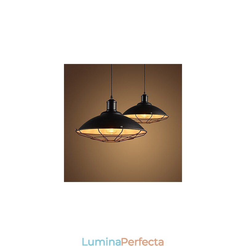 Candelabru cu pandantiv industrial retro