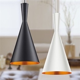 Lampă suspendată Retro Vintage Tom Dixon Design Negru Alb Lămpi cu pandantiv Cafe tip C