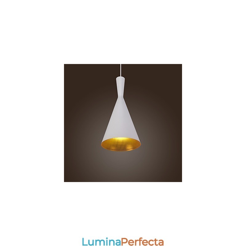 Lampă suspendată Retro Vintage Tom Dixon Design Negru Alb Lămpi cu pandantiv Cafe tip C