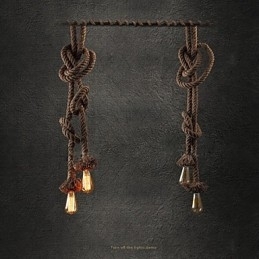 Lampe suspendate 2 lumini Vântul industrial care restaurează căile străvechi este lumina droplight creativă a contorului de cafenea