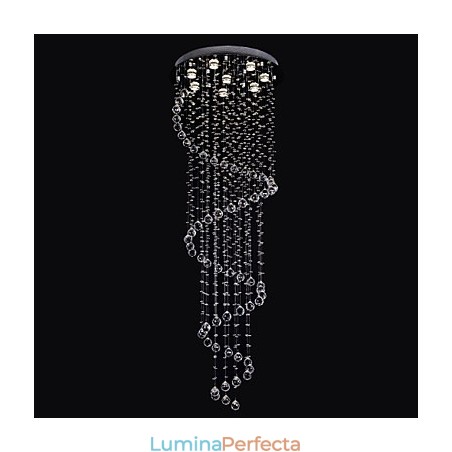 Candelabru de lux modern cristal 8 lumini Candelabru de lux modern cristal 8 lumini