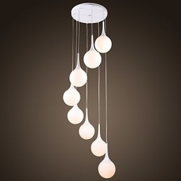 Lampă suspendată galvanizată Globe modernă și contemporană