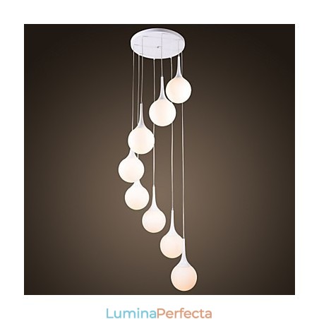Lampă suspendată galvanizată Globe modernă și contemporană Lampă suspendată galvanizată Globe modernă și contemporană
