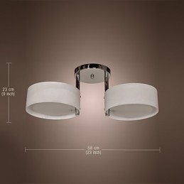 Candelabru modern, contemporan, din metal cromat, montat încastrat