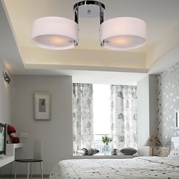 Candelabru modern, contemporan, din metal cromat, montat încastrat