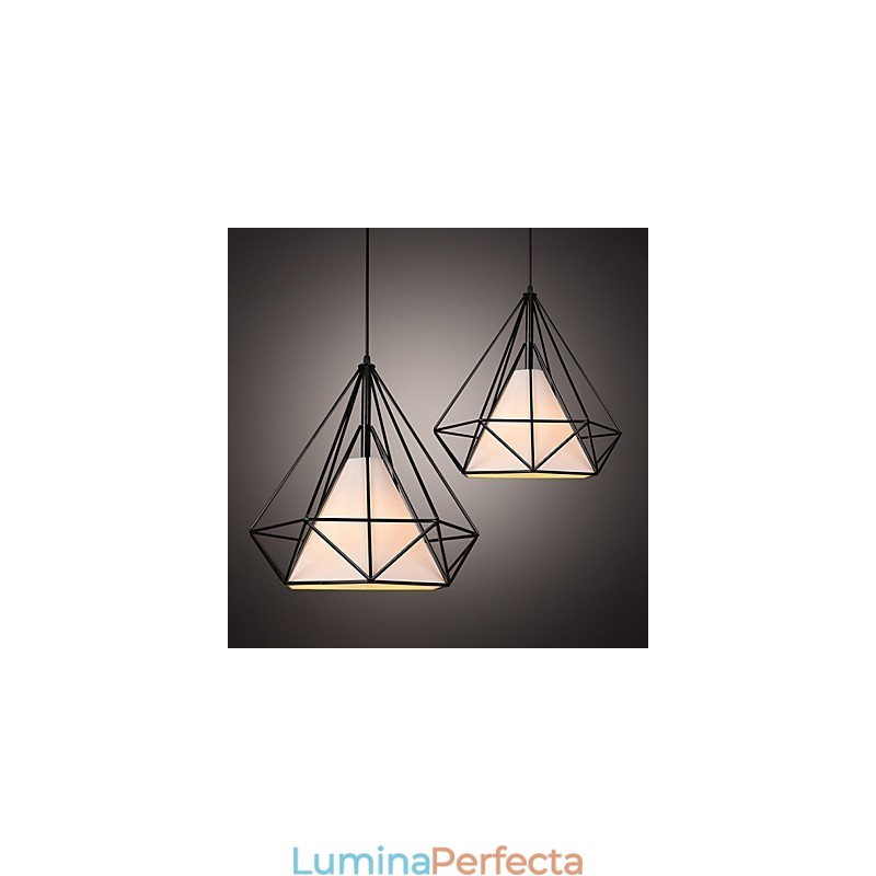 Loft Vânt industrial Refacerea căilor antice Lămpi din fier forjat Lanterne Candelabru cușcă de păsări