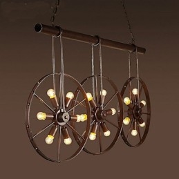 Roata de fier Retro Cafe Candelabru Candelabru