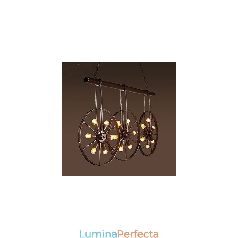 Roata de fier Retro Cafe Candelabru Candelabru