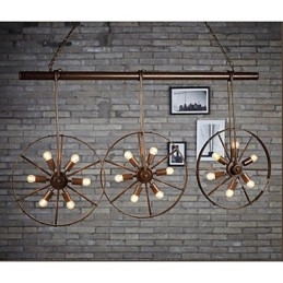 Roata de fier Retro Cafe Candelabru Candelabru