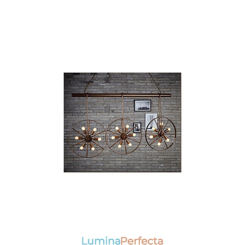 Roata de fier Retro Cafe Candelabru Candelabru
