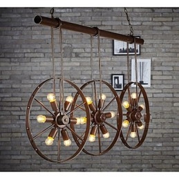 Roata de fier Retro Cafe Candelabru Candelabru