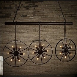 Roata de fier Retro Cafe Candelabru Candelabru