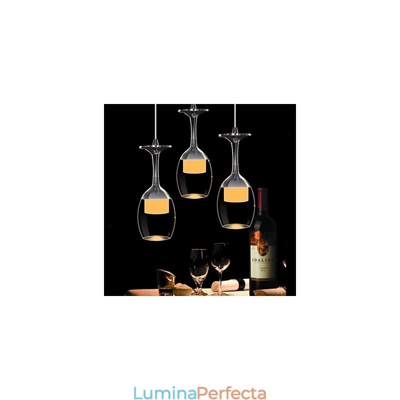 Candelabru din sticlă cromată, cu 3 lumini, modern, contemporan, tradițional, clasic