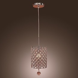 Lampă suspendată Crystal Drop în stil cilindru