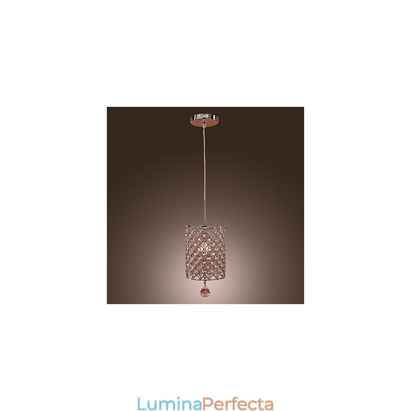 Lampă suspendată Crystal Drop în stil cilindru