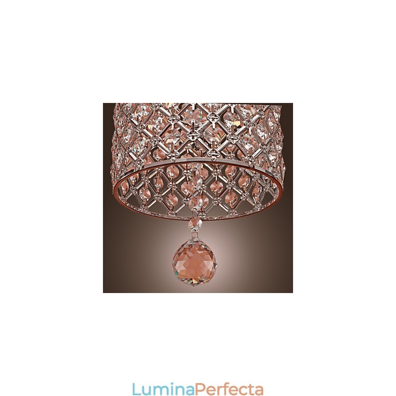 Lampă suspendată Crystal Drop în stil cilindru