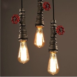Lampă suspendată retro Act The Role Ofing Decorare mansardă Lampă suspendată din țeavă industrială rurală