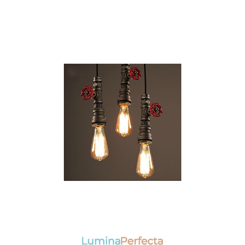 Lampă suspendată retro Act The Role Ofing Decorare mansardă Lampă suspendată din țeavă industrială rurală