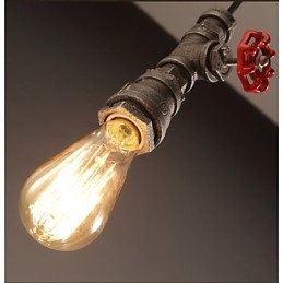 Lampă suspendată retro Act The Role Ofing Decorare mansardă Lampă suspendată din țeavă industrială rurală