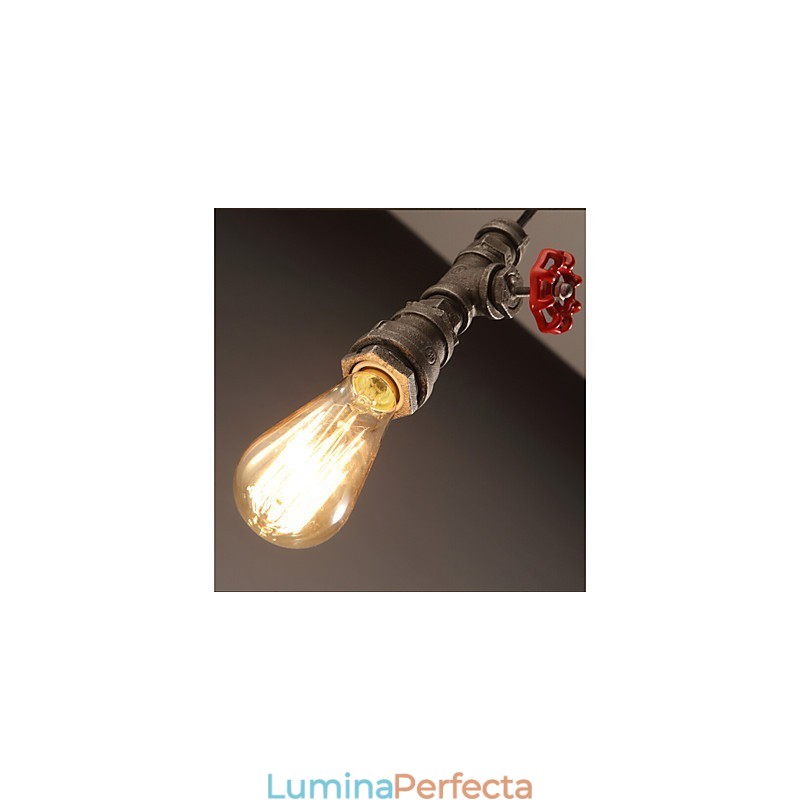 Lampă suspendată retro Act The Role Ofing Decorare mansardă Lampă suspendată din țeavă industrială rurală