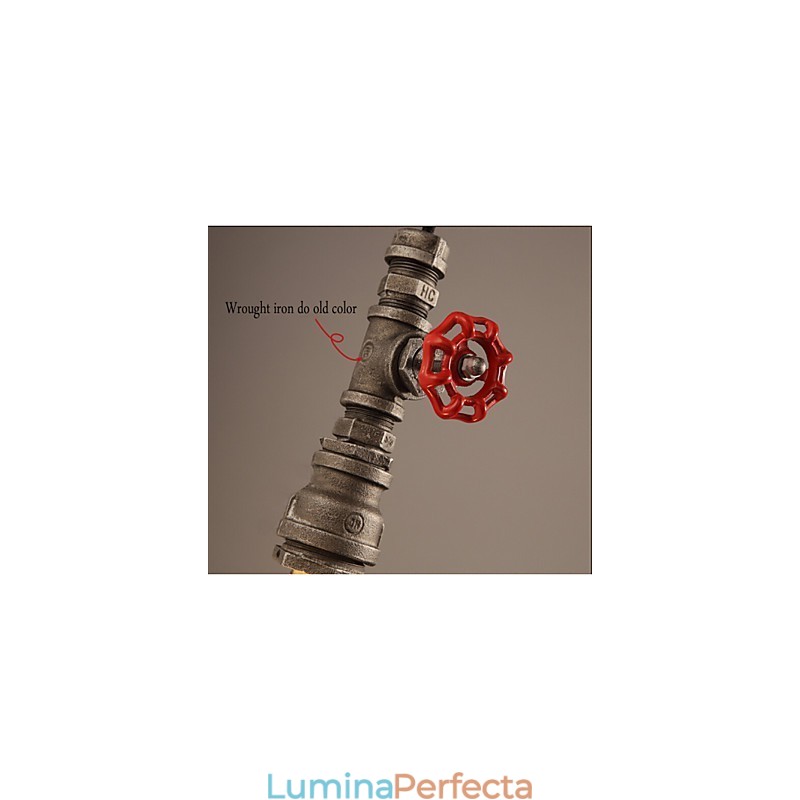Lampă suspendată retro Act The Role Ofing Decorare mansardă Lampă suspendată din țeavă industrială rurală