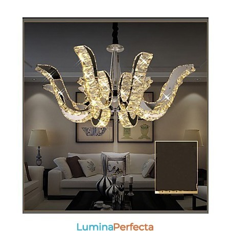 Lampă de cristal Lumânare modernă de lux Lampă cu pandantiv din cristal Lampă de cristal Lumânare modernă de lux Lampă cu pandantiv din cristal