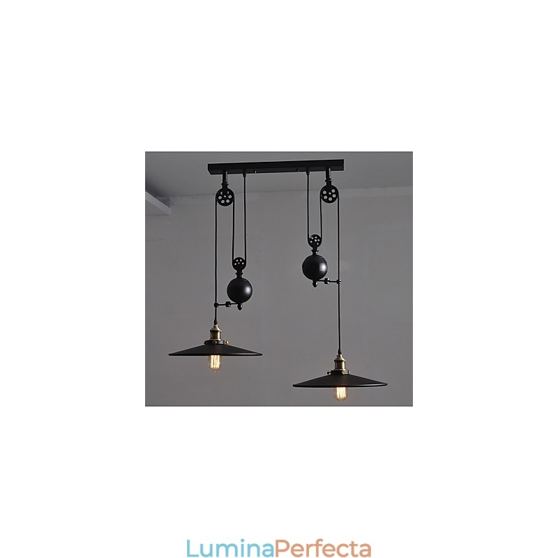 Lampă pendantă metalică creativă Lampă suspendată modernă Lampă pendant cafenea