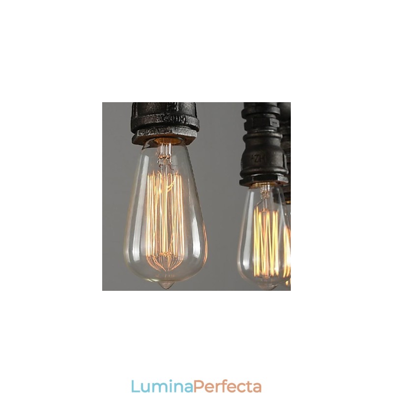 Tradițional, clasic, epocă, lantern, țară, retro, stil, pictură, metal, suspendat pentru mese