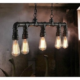 Tradițional, clasic, epocă, lantern, țară, retro, stil, pictură, metal, suspendat pentru mese