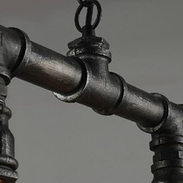 Tradițional, clasic, epocă, lantern, țară, retro, stil, pictură, metal, suspendat pentru mese