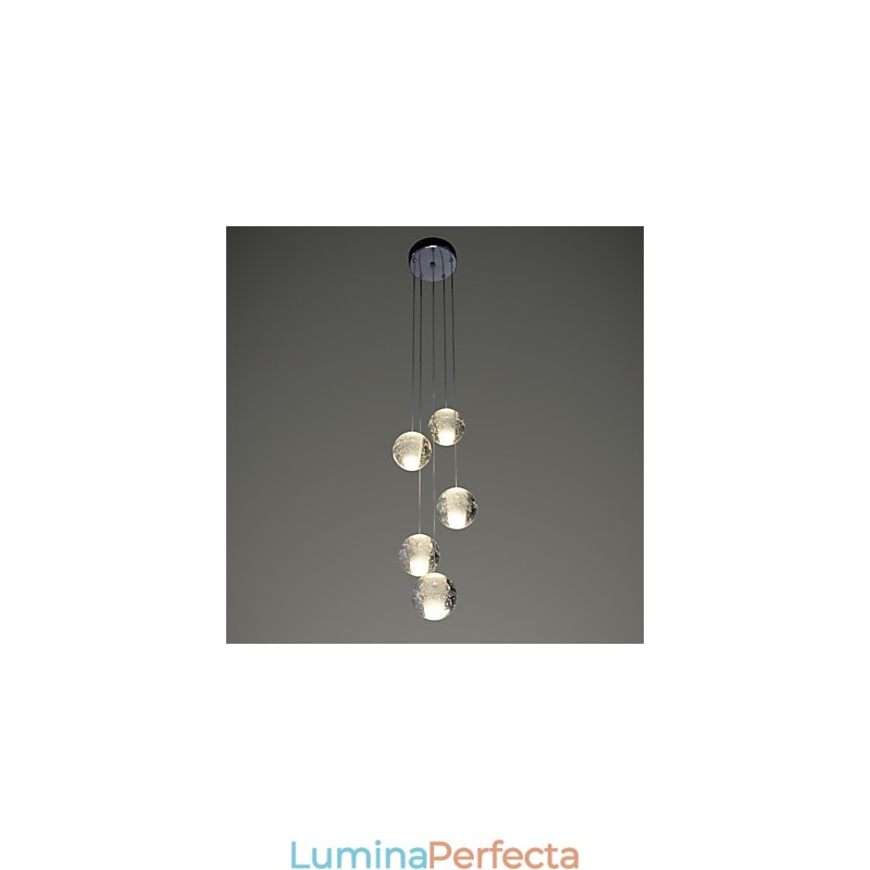 Lampă suspendată modernă Lampă suspendată G4 Retroifit Cristal cromat pentru lumina scărilor