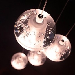 Lampă suspendată modernă Lampă suspendată G4 Retroifit Cristal cromat pentru lumina scărilor