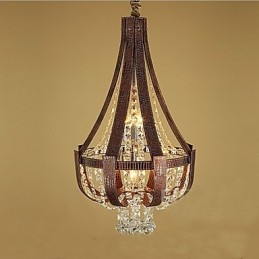 Candelabru creativ din piele de lux post modern din cristal