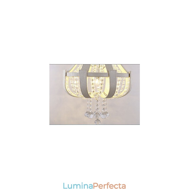 Candelabru creativ din piele de lux post modern din cristal