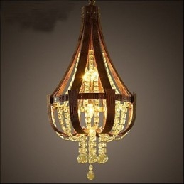 Candelabru creativ din piele de lux post modern din cristal