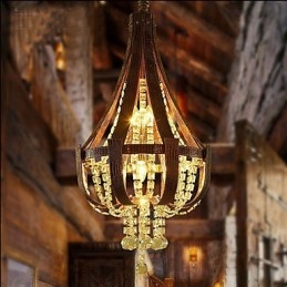 Candelabru creativ din piele de lux post modern din cristal