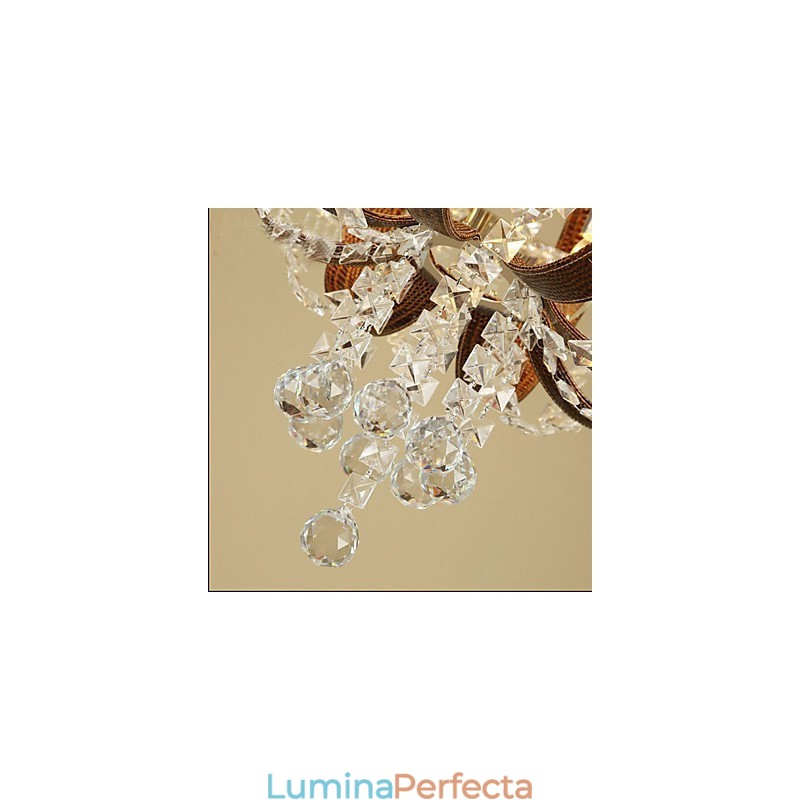 Candelabru creativ din piele de lux post modern din cristal