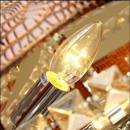 Candelabru creativ din piele de lux post modern din cristal