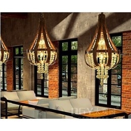 Candelabru creativ din piele de lux post modern din cristal
