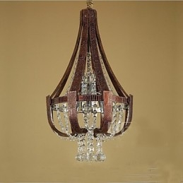 Candelabru creativ din piele de lux post modern din cristal