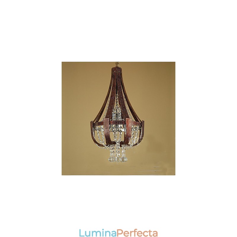 Candelabru creativ din piele de lux post modern din cristal
